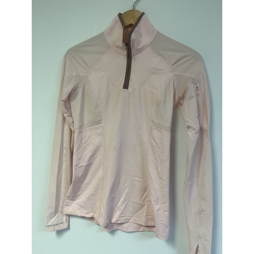 Lululemon Trail Bound Half Zip Pullover Sz 4‎ Pink Strawberry Milkshake Women’s